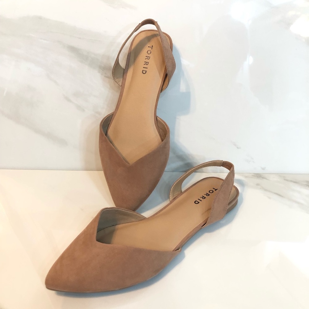 Torrid sling back flats